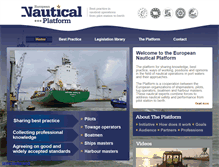 Tablet Screenshot of nauticalplatform.org